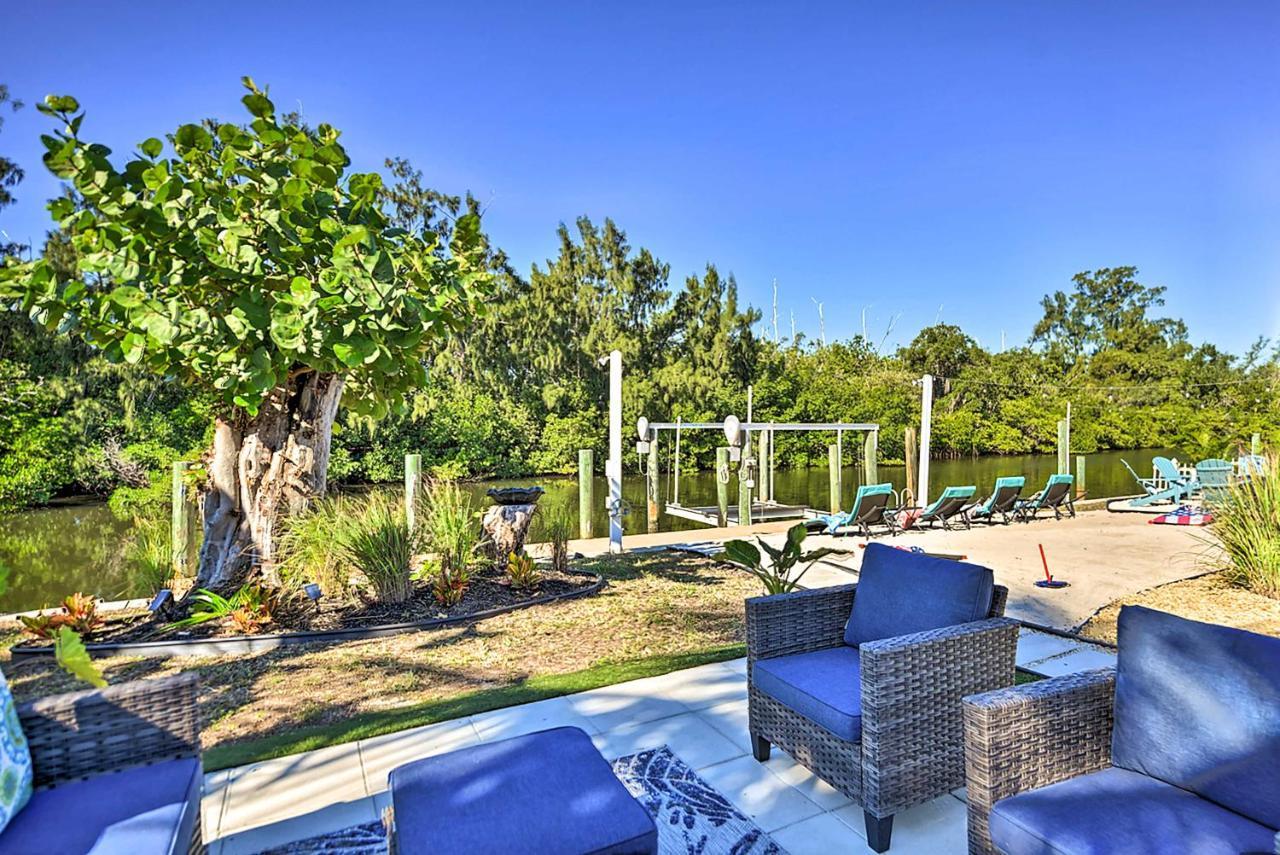 Waterfront Bradenton Home Heated Pool And Fire Pit Extérieur photo