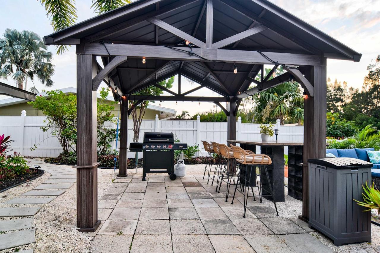 Waterfront Bradenton Home Heated Pool And Fire Pit Extérieur photo