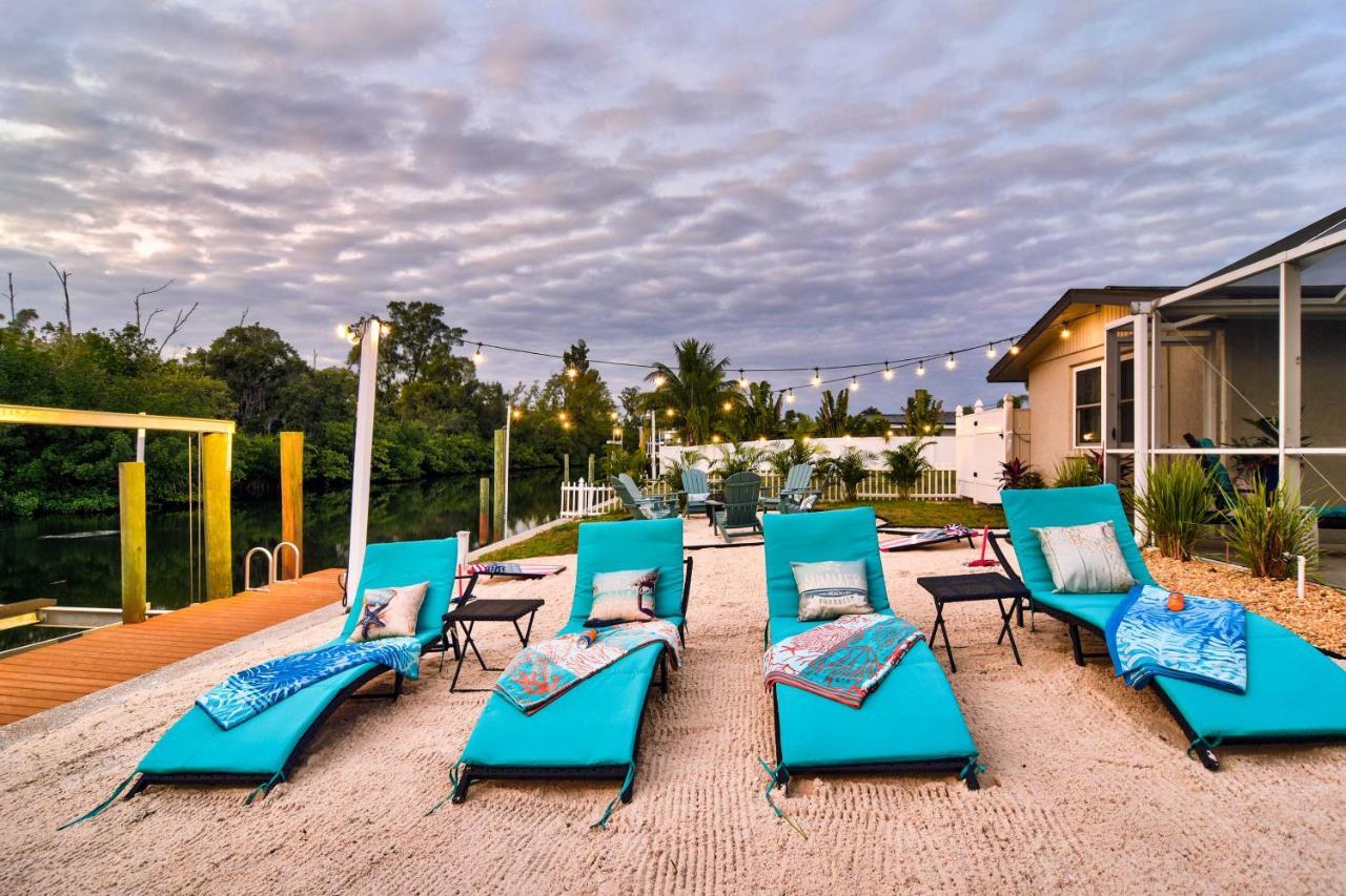Waterfront Bradenton Home Heated Pool And Fire Pit Extérieur photo
