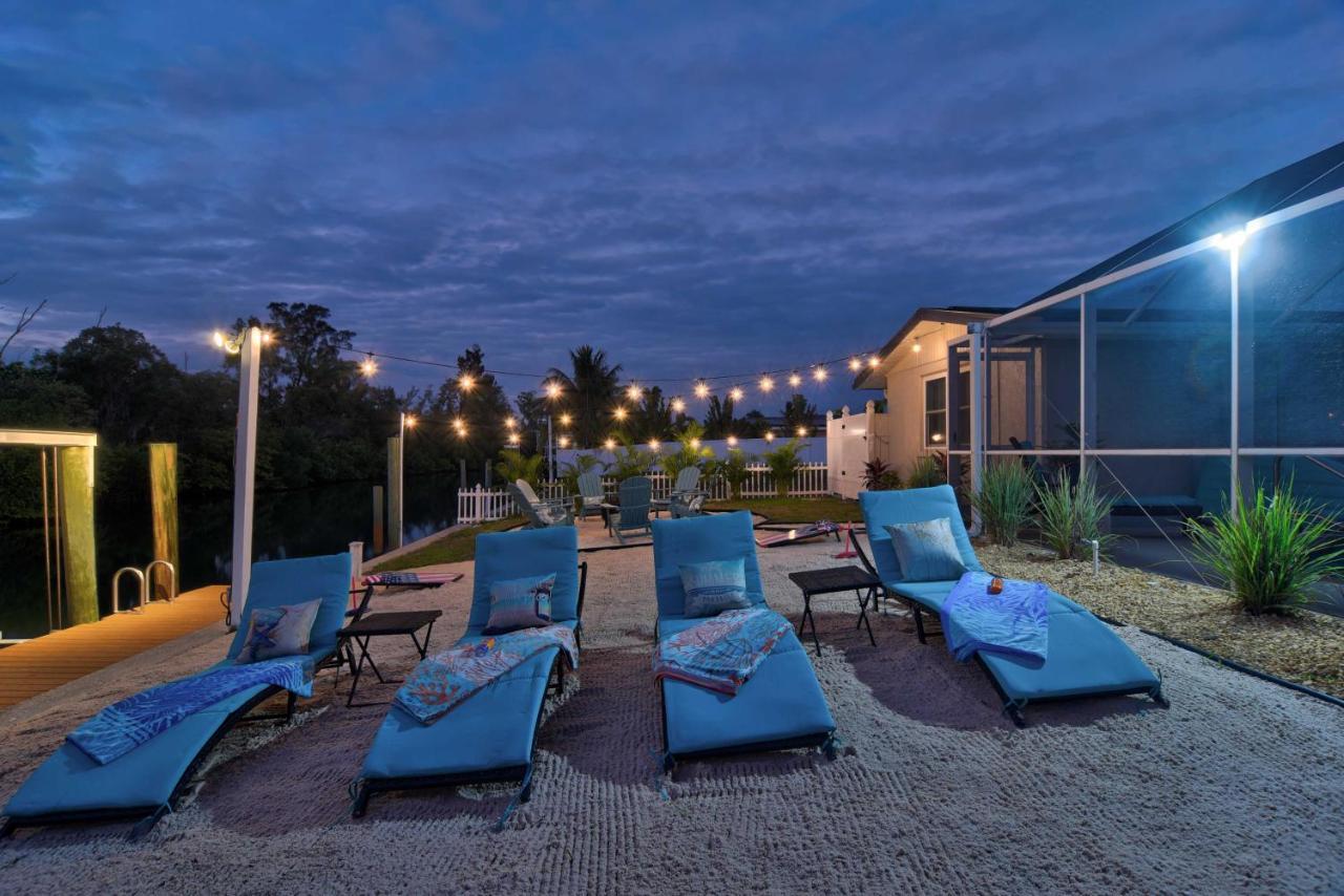 Waterfront Bradenton Home Heated Pool And Fire Pit Extérieur photo