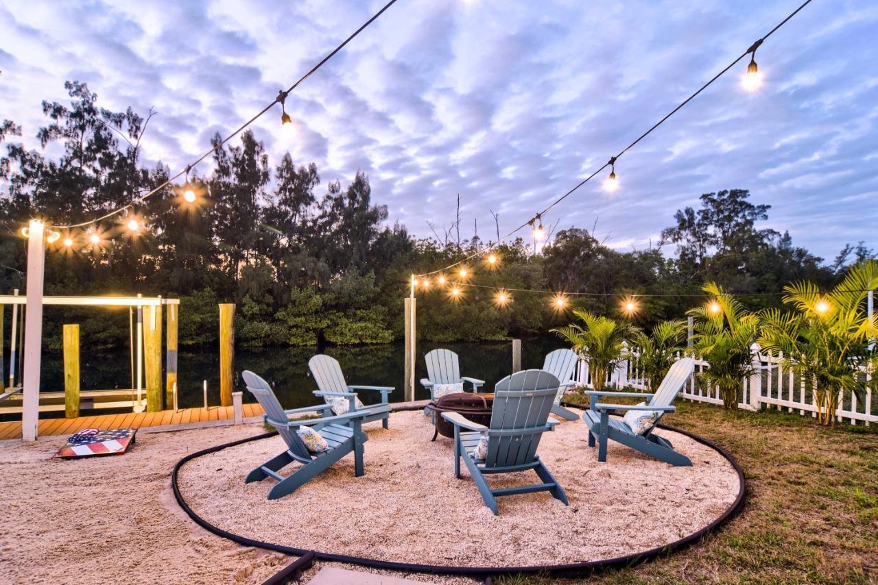 Waterfront Bradenton Home Heated Pool And Fire Pit Extérieur photo