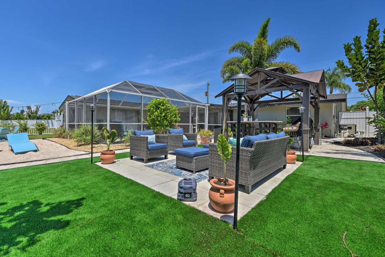 Waterfront Bradenton Home Heated Pool And Fire Pit Extérieur photo