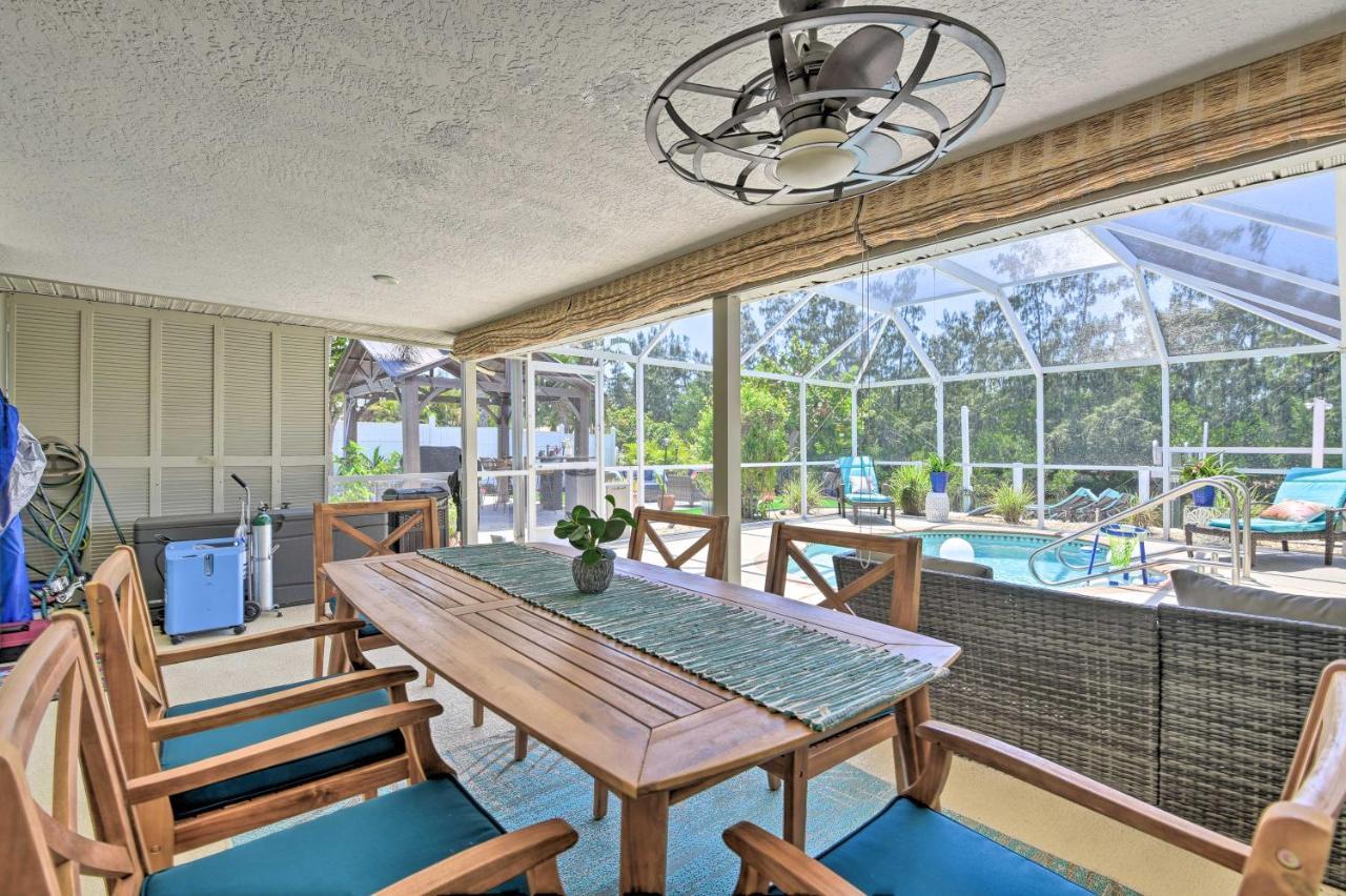 Waterfront Bradenton Home Heated Pool And Fire Pit Extérieur photo
